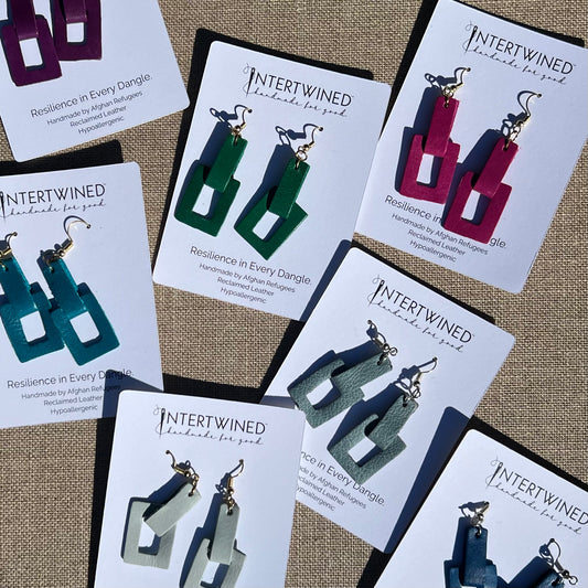 Leather Earrings - Resilience in Every Dangle