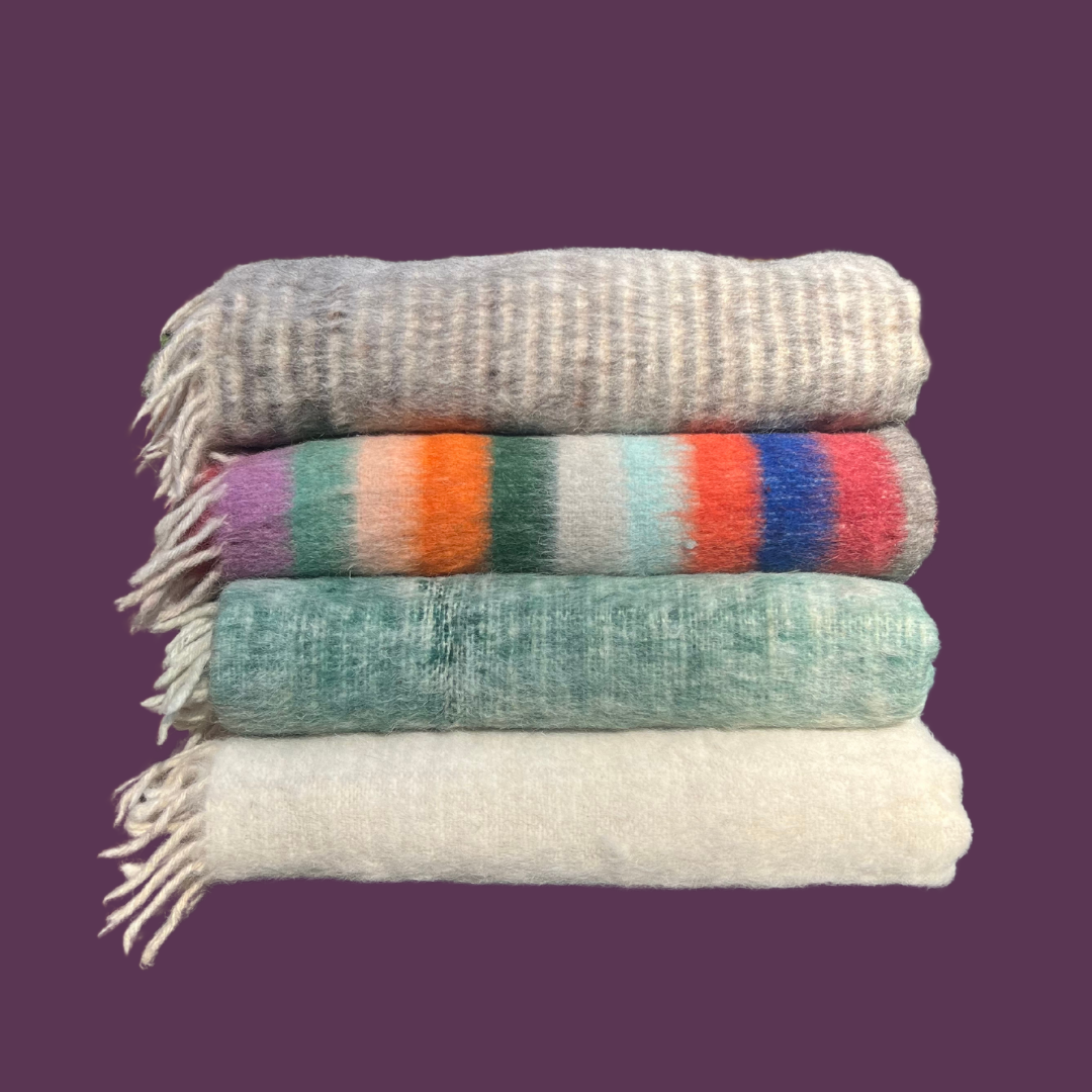 Heirloom Wool Momo Blanket | Cozy, Hot Spring-Felted Throw Handcrafted by Mayan Artisans