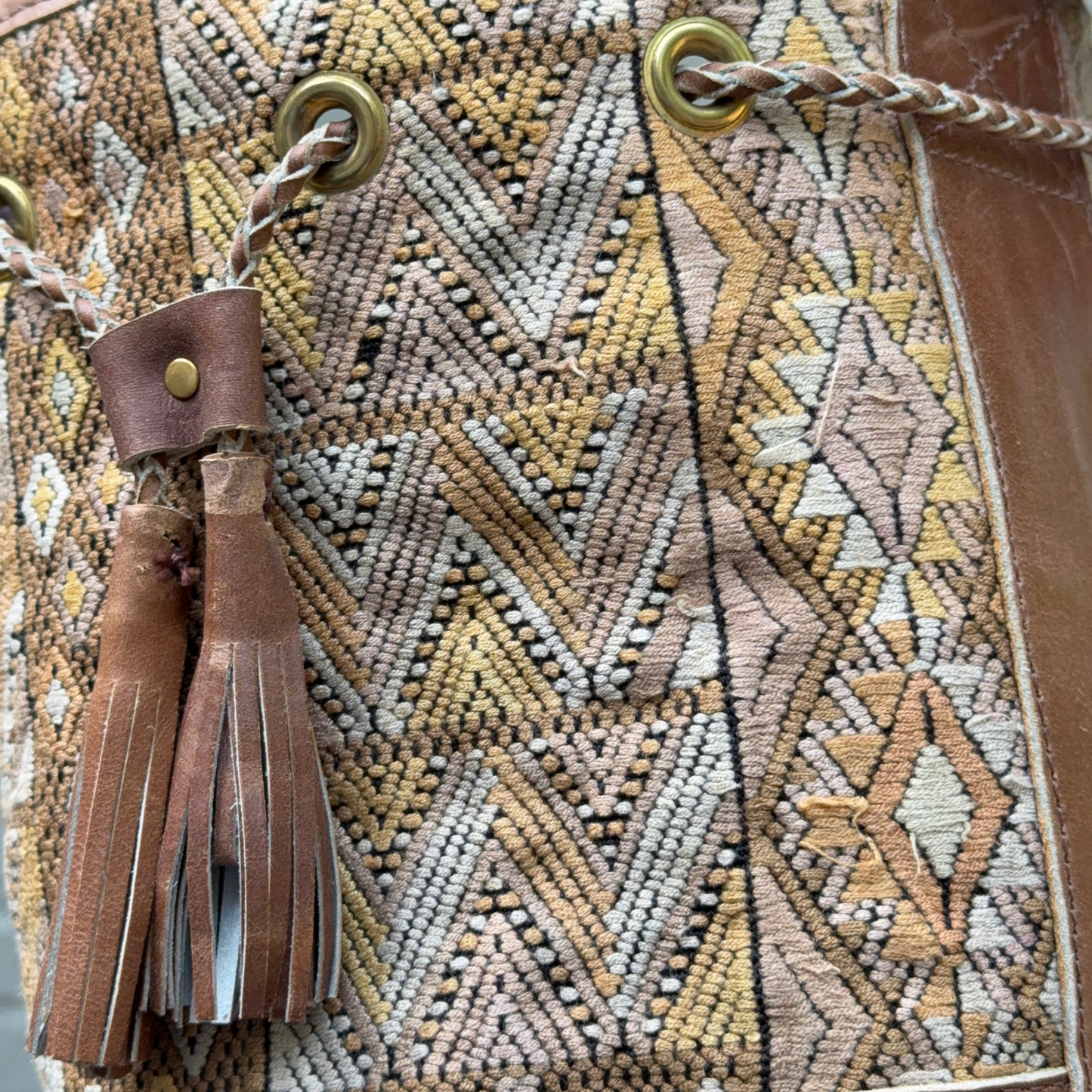 Small Huipil Bucket Bag