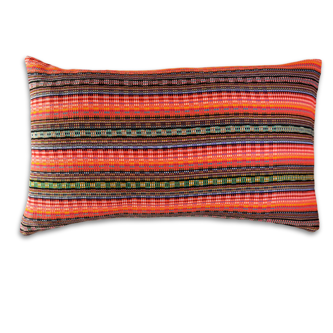 Huipil & Hemp Throw Pillow Cover