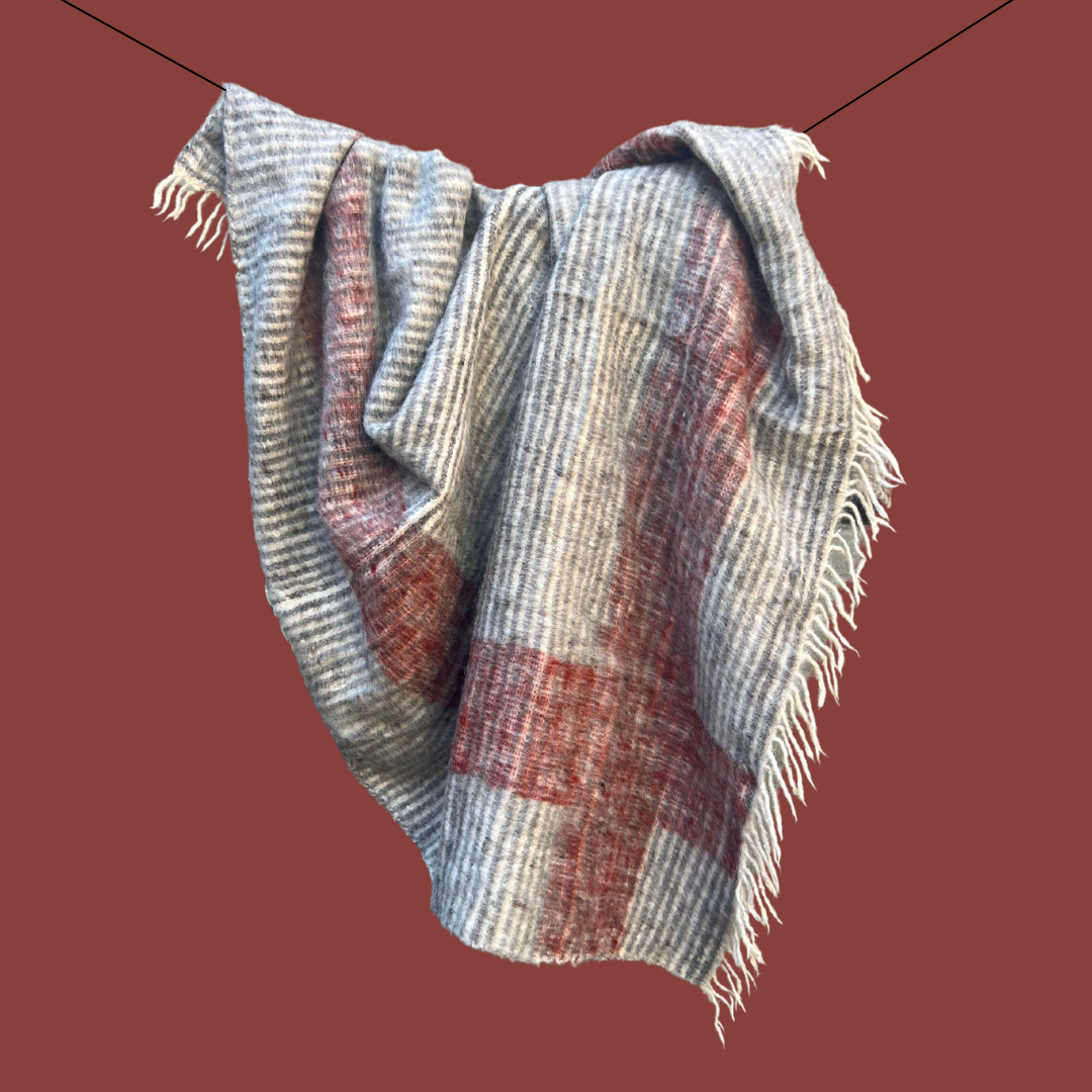 Heirloom Wool Momo Blanket | Cozy, Hot Spring-Felted Throw Handcrafted by Mayan Artisans