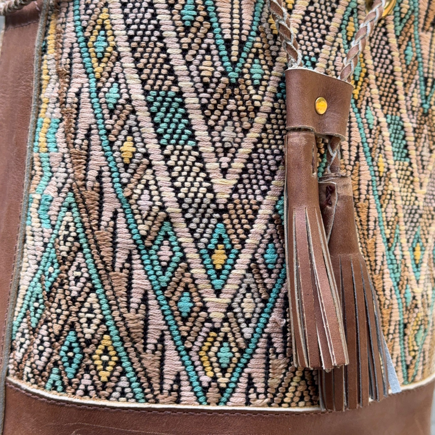 Small Huipil Bucket Bag