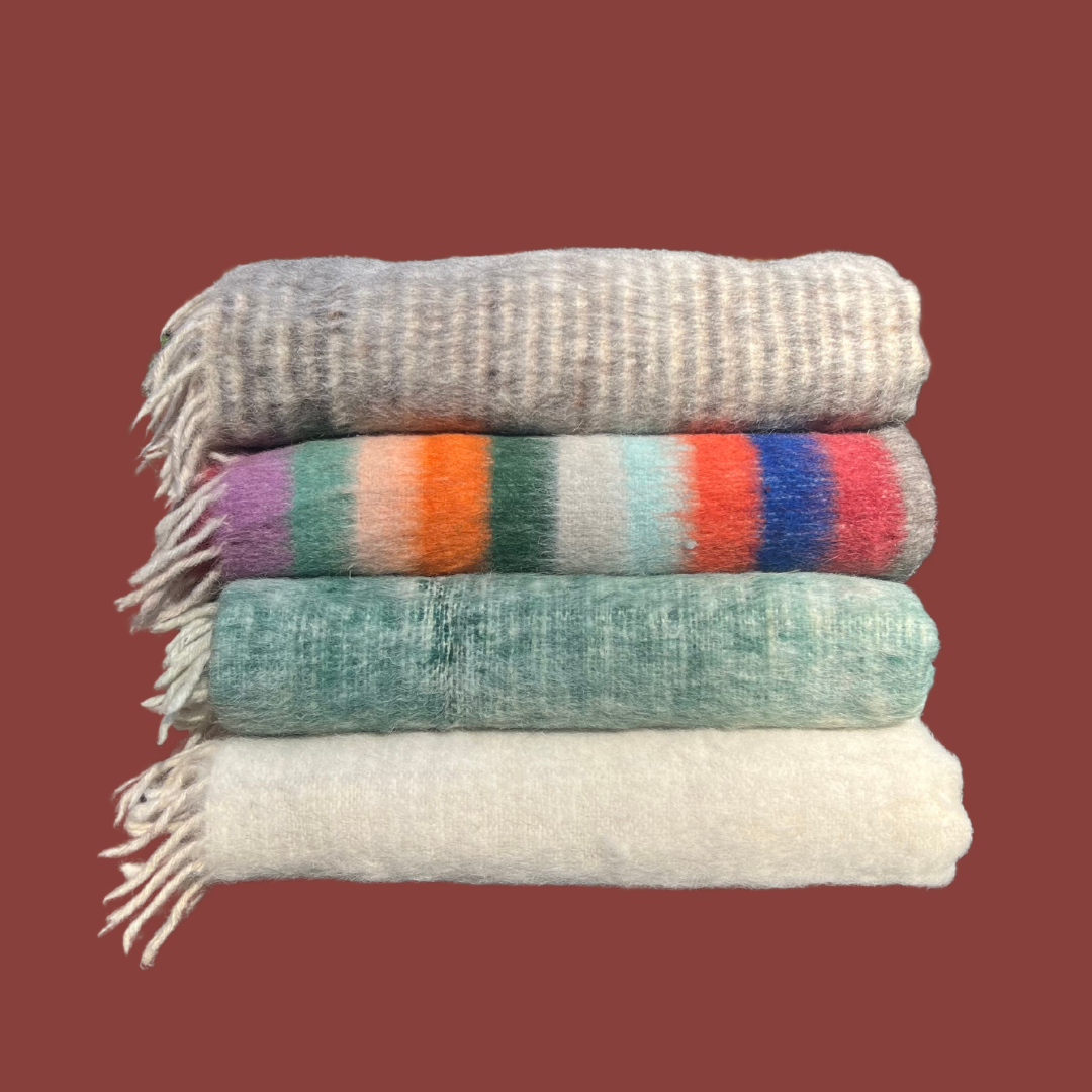 Heirloom Wool Momo Blanket | Cozy, Hot Spring-Felted Throw Handcrafted by Mayan Artisans