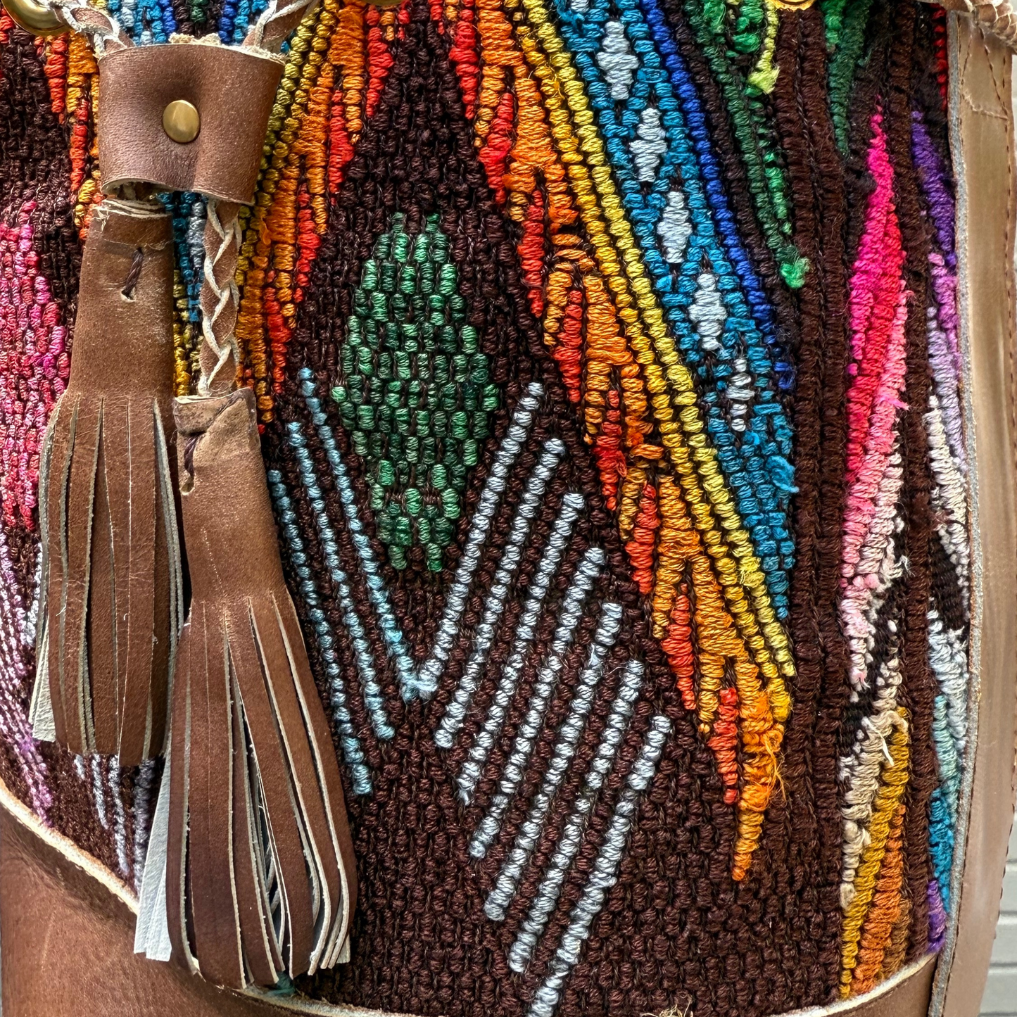 Small Huipil Bucket Bag