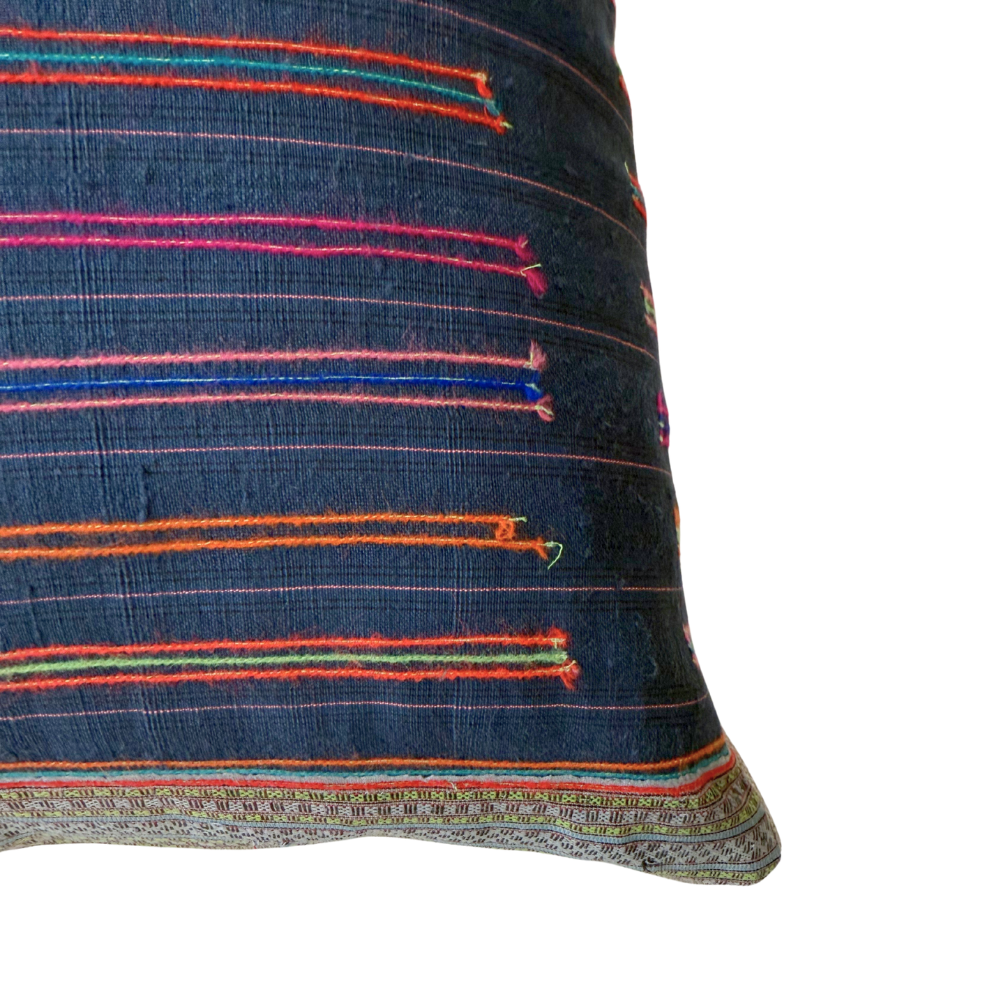 Hmong & Hemp Throw Pillow Cover