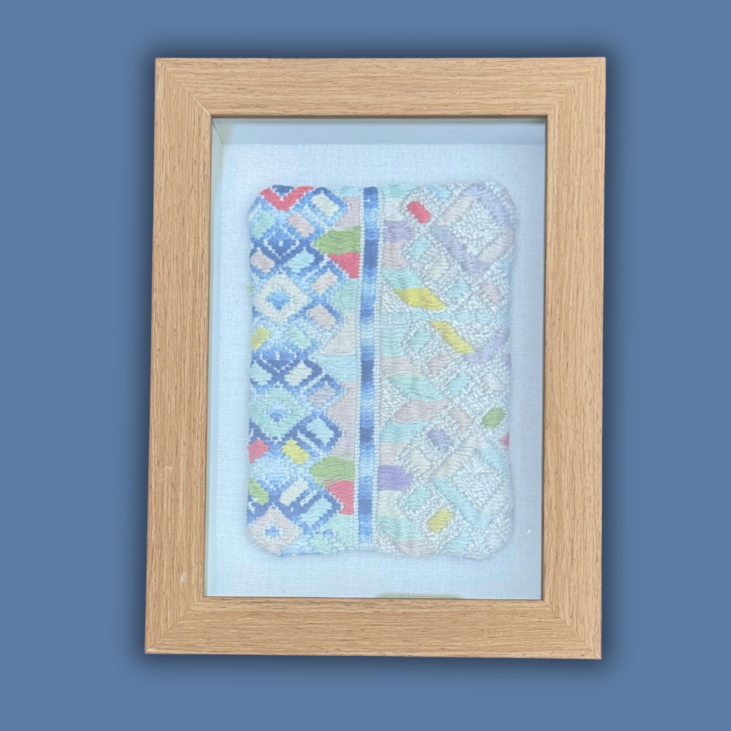 Small Framed Handwoven Textile (Natural Frame)