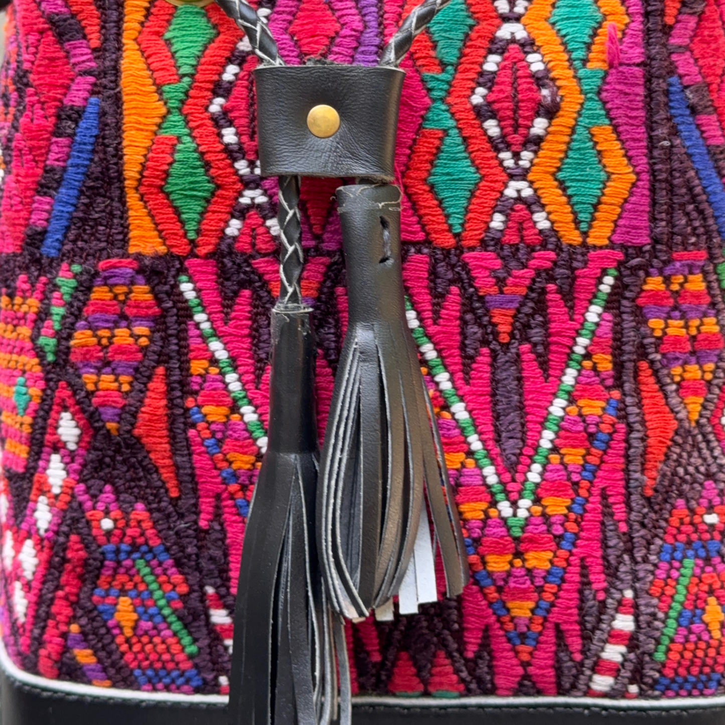 Small Huipil Bucket Bag