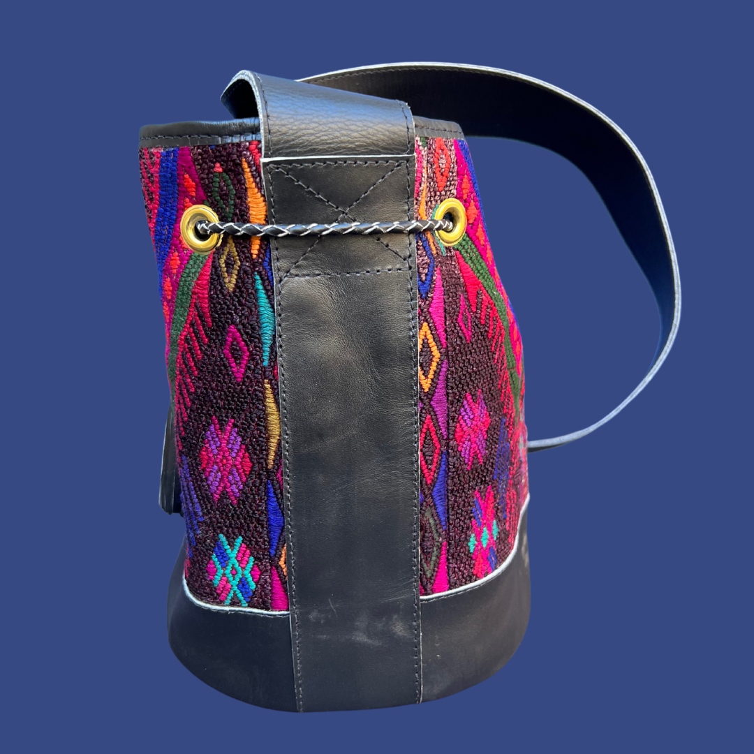 Small Huipil Bucket Bag