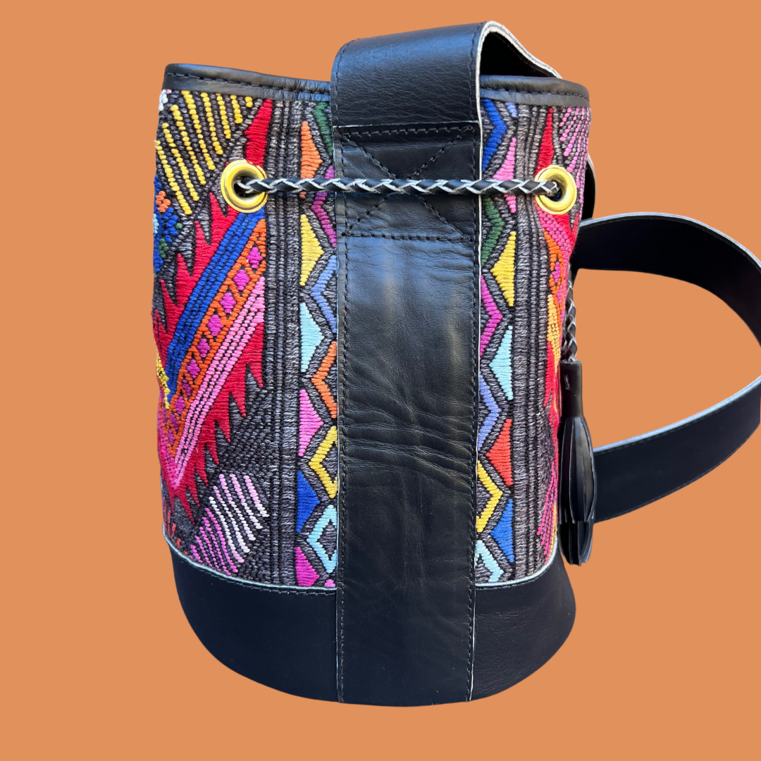 Small Huipil Bucket Bag