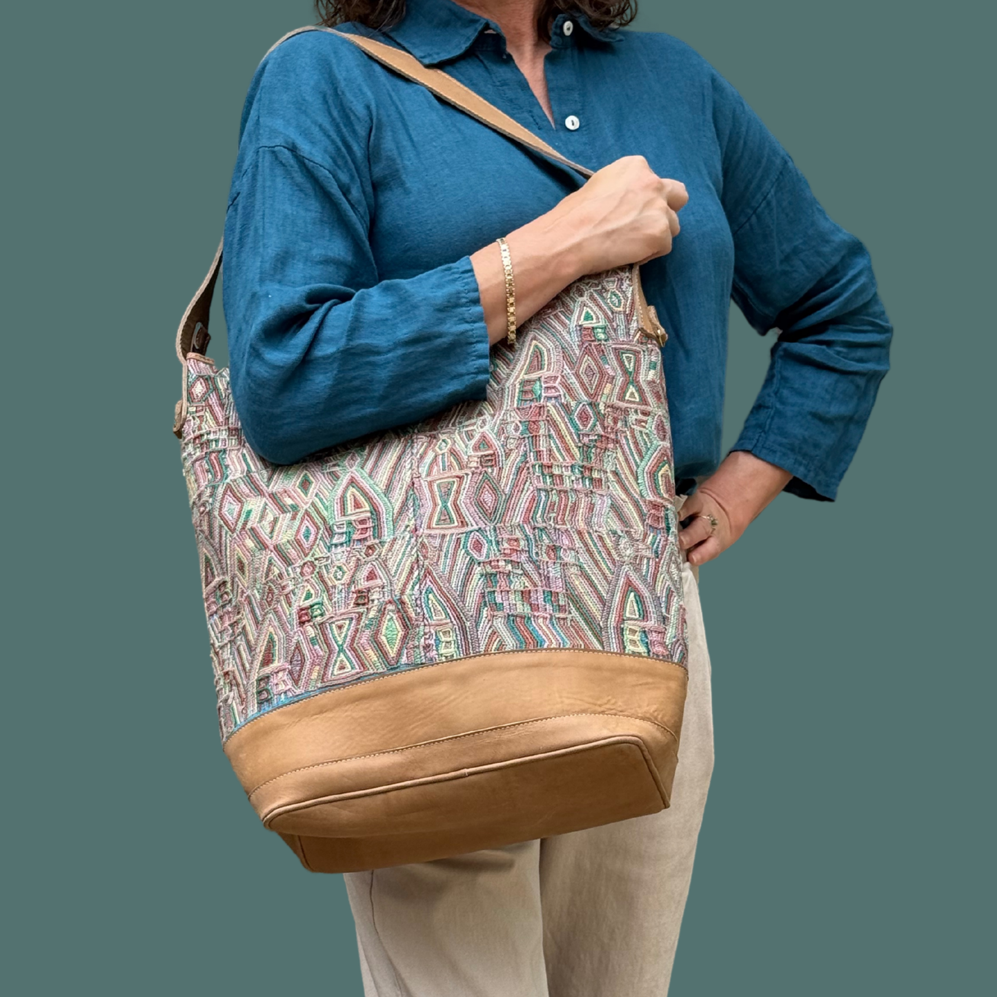 Huipil Bucket Bag