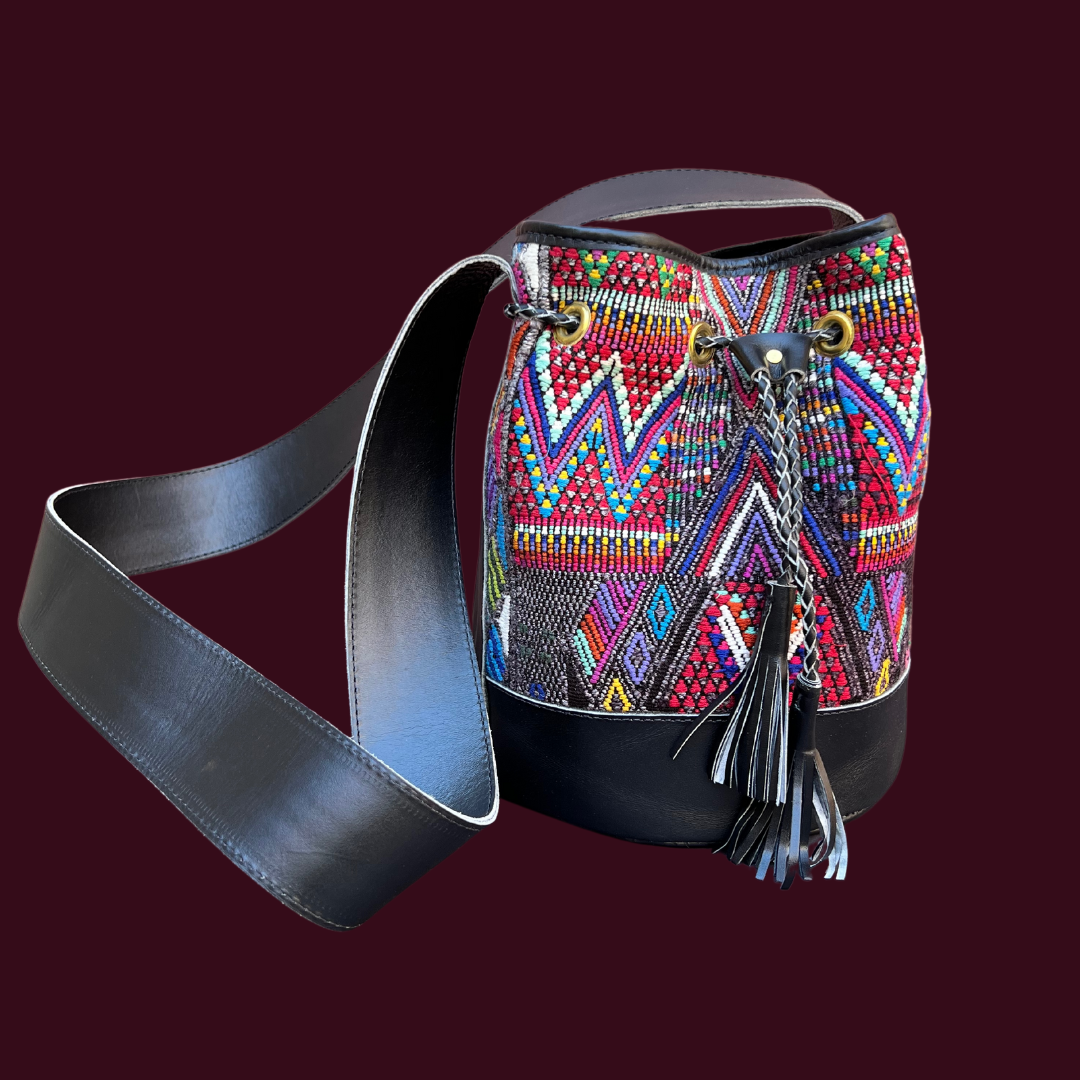 Small Huipil Bucket Bag