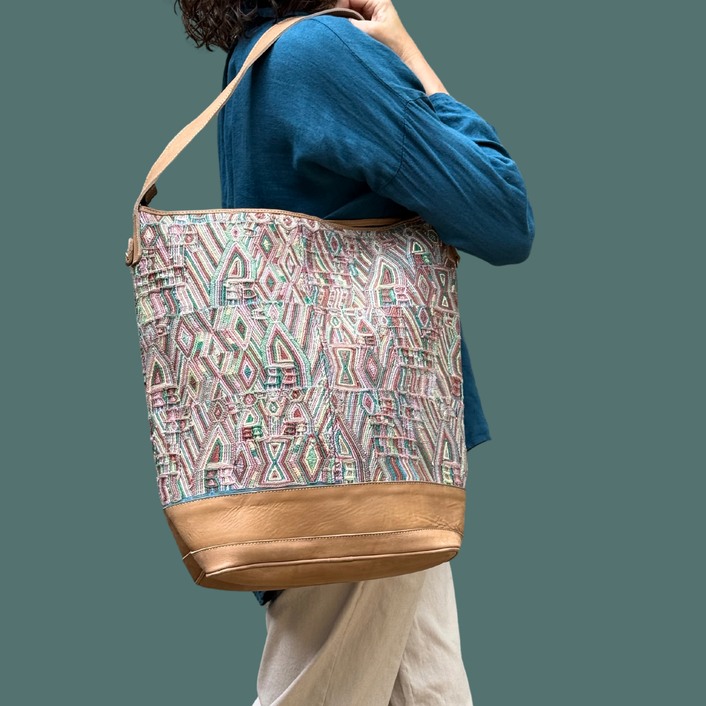Huipil Bucket Bag