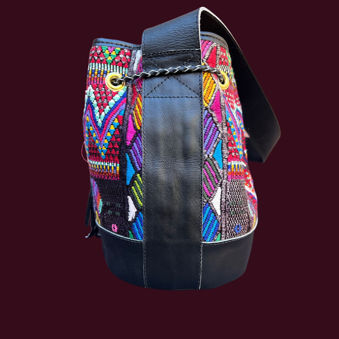 Small Huipil Bucket Bag
