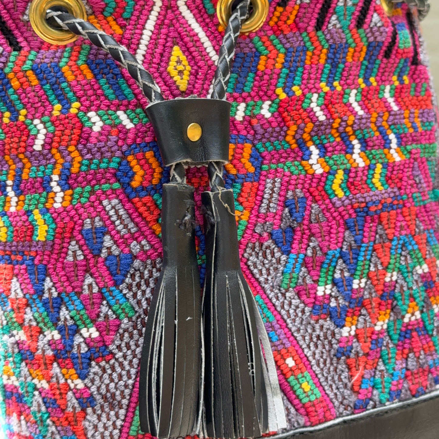 Small Huipil Bucket Bag