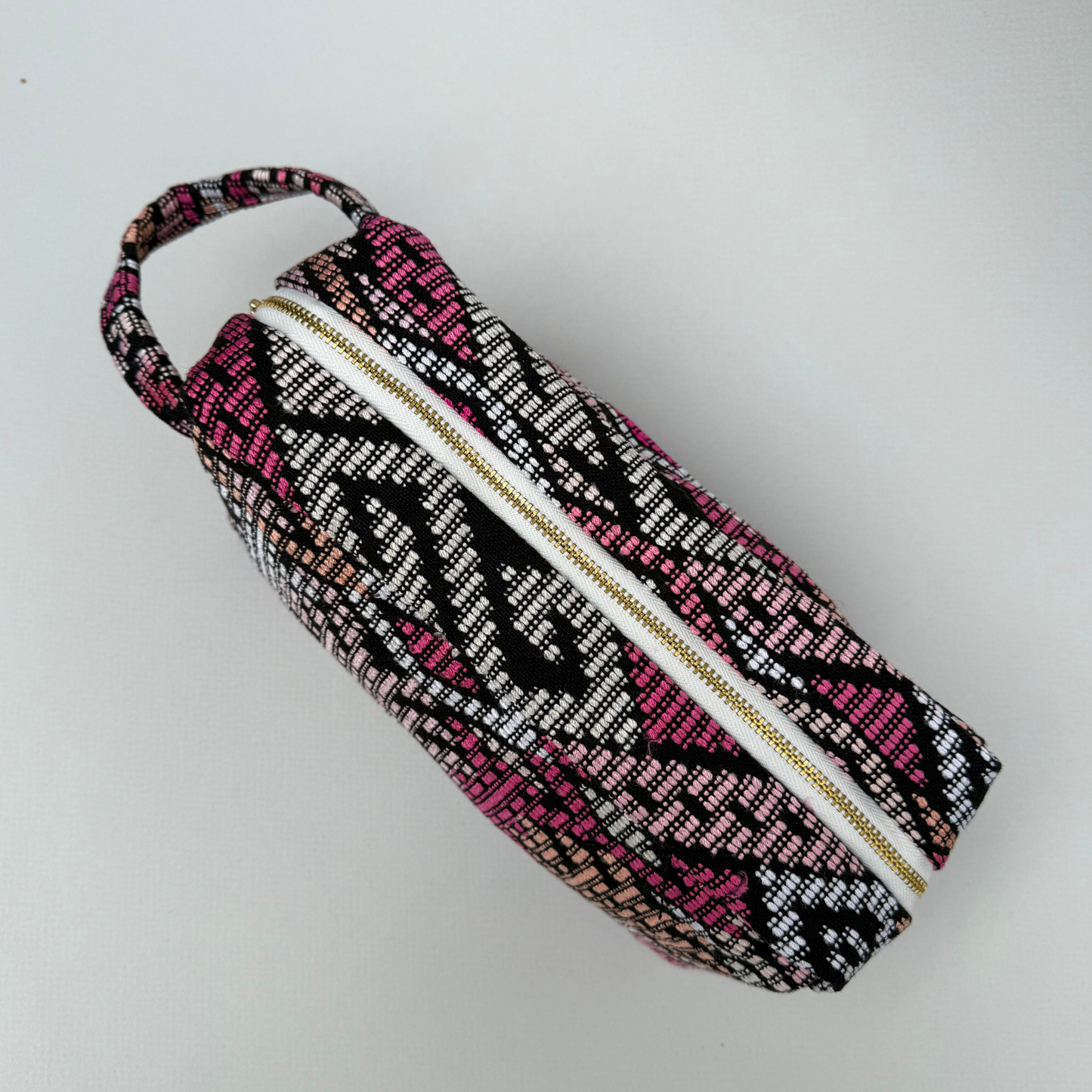 Handwoven (and Spill Proof) Cosmetic Travel Bag