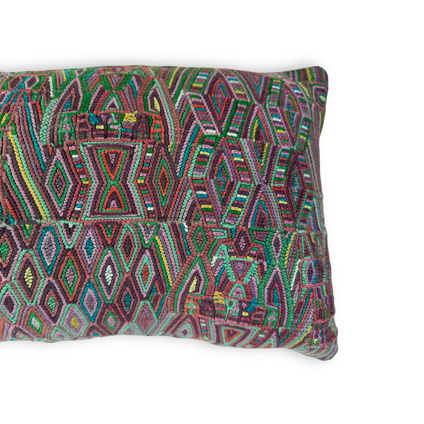 Huipil & Hemp Throw Pillow Cover