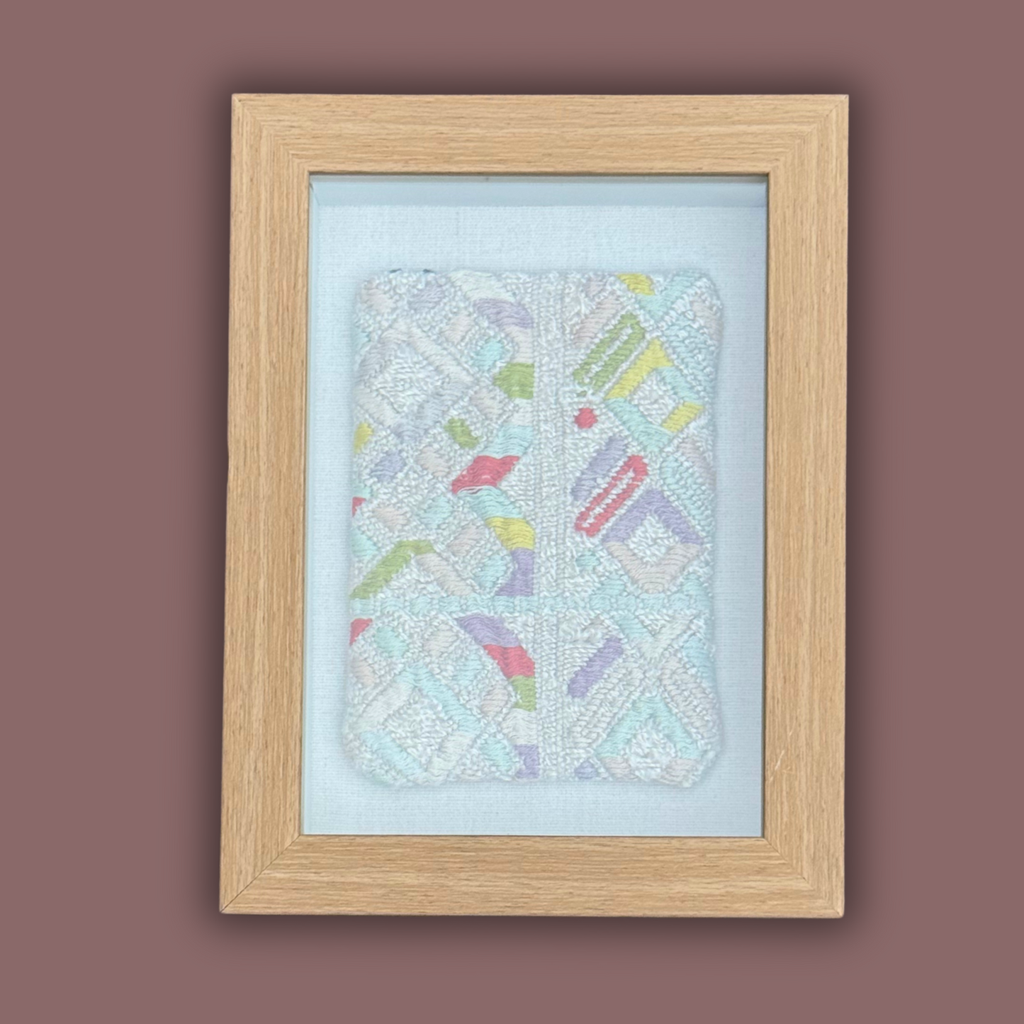 Small Framed Handwoven Textile (Natural Frame)