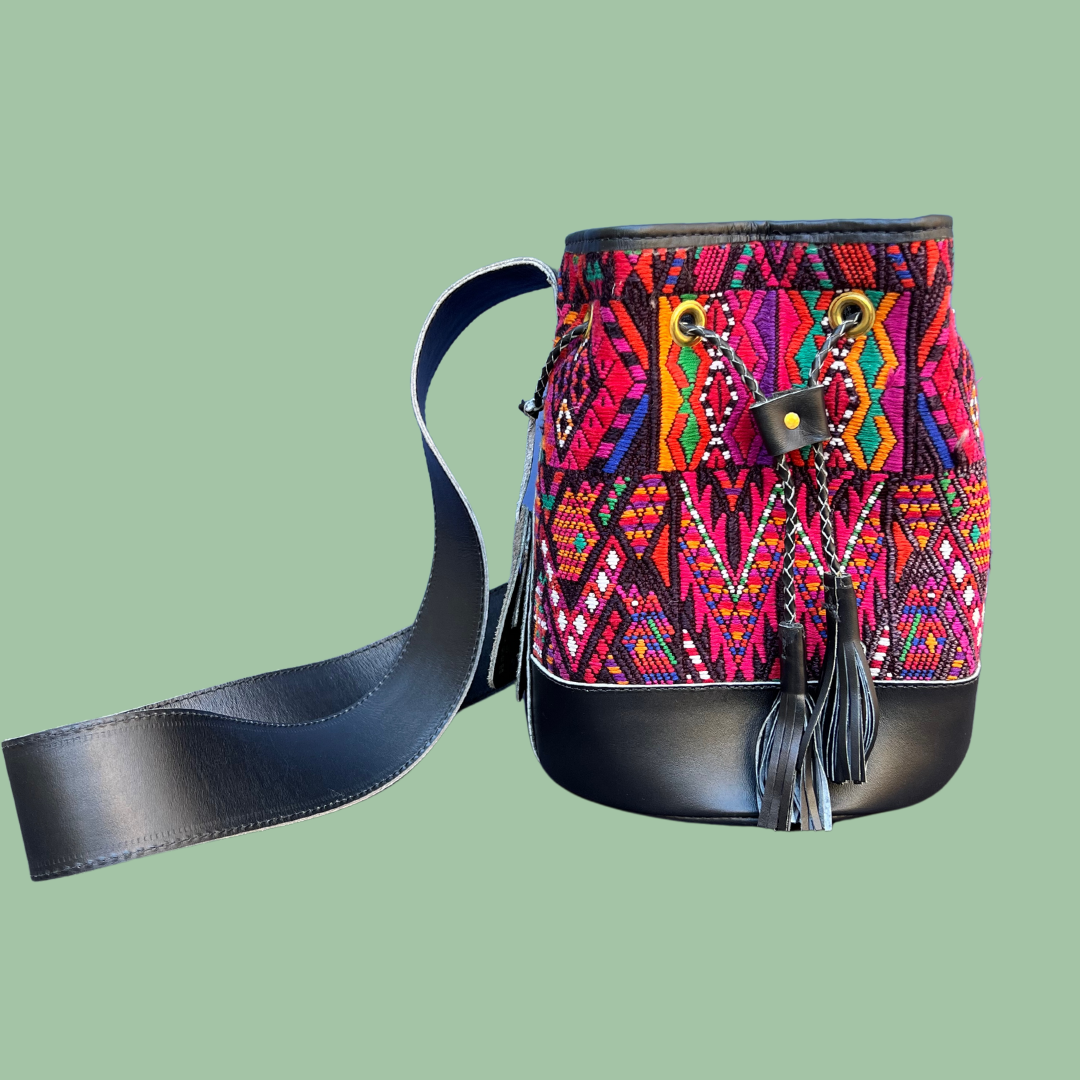 Small Huipil Bucket Bag