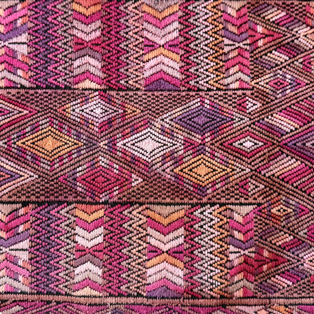 Huipil & Hemp Throw Pillow Cover
