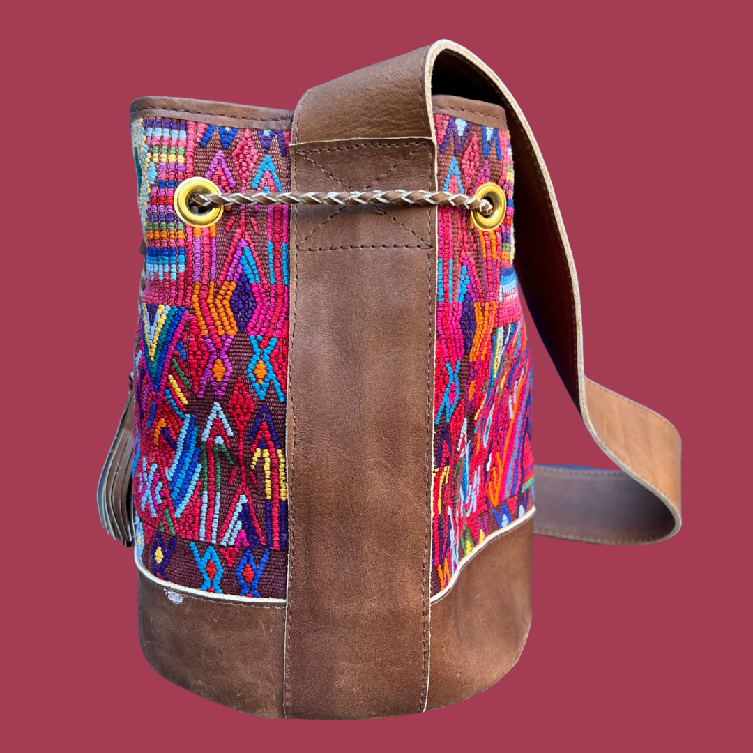 Small Huipil Bucket Bag