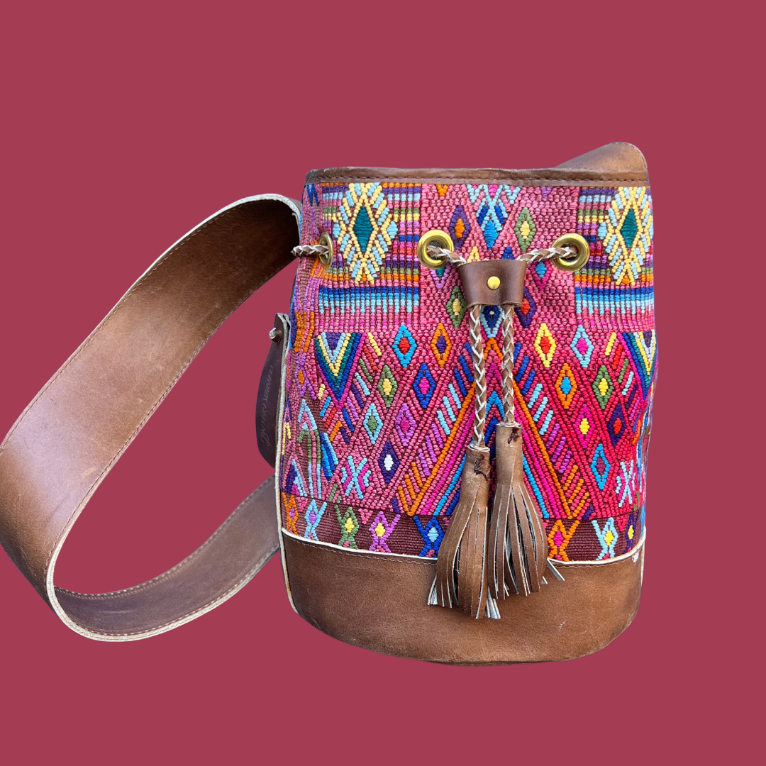 Small Huipil Bucket Bag