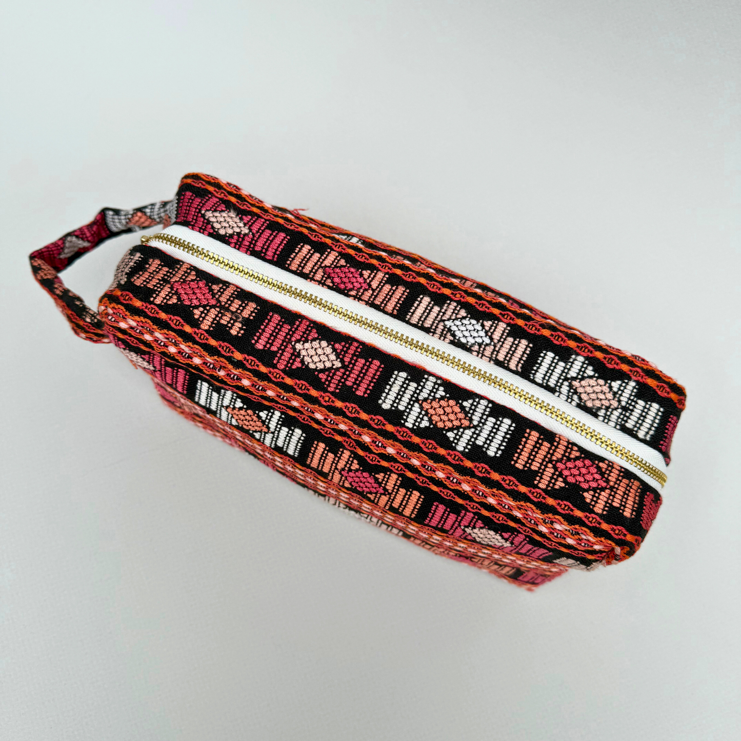 Handwoven (and Spill Proof) Cosmetic Travel Bag