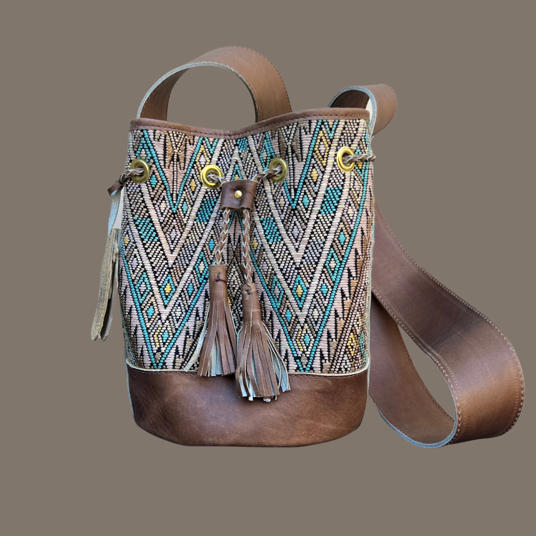 Small Huipil Bucket Bag