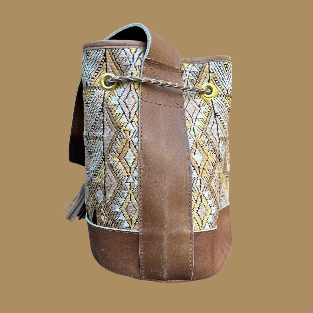 Small Huipil Bucket Bag