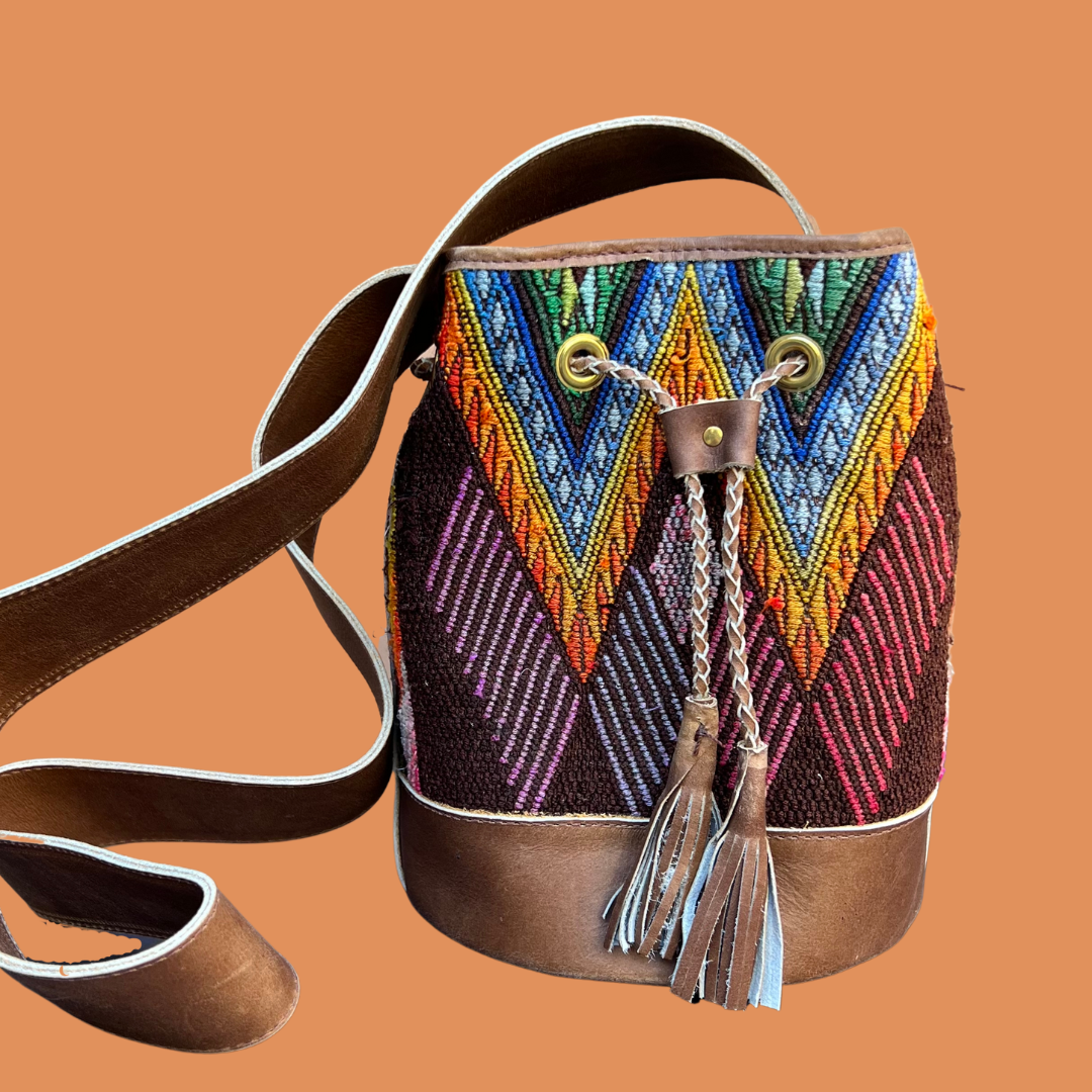 Small Huipil Bucket Bag
