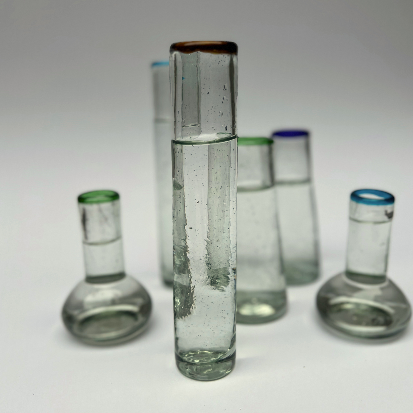 Handblown Tall Glass Vase