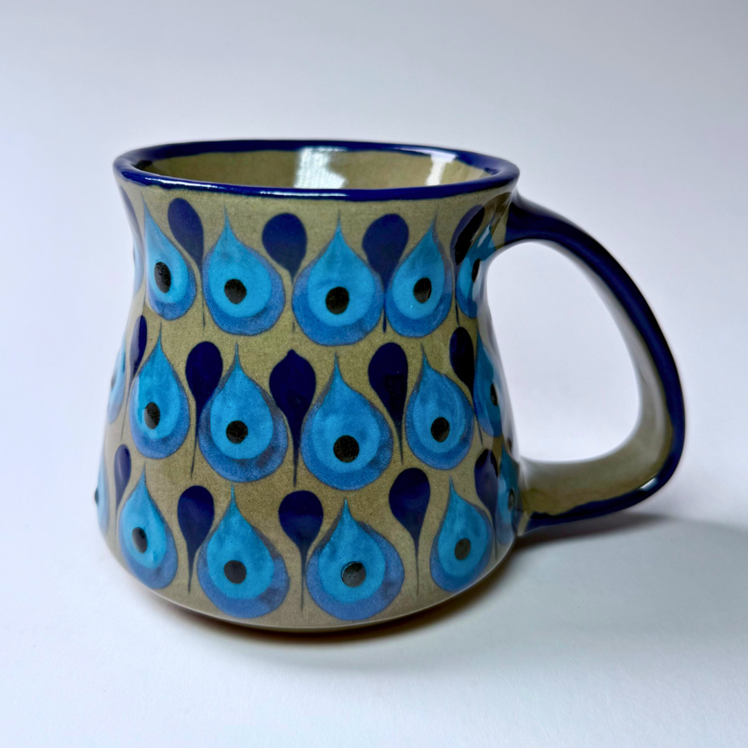 Palopo Jarro Mug (Blue Blue Brown) - 14 oz