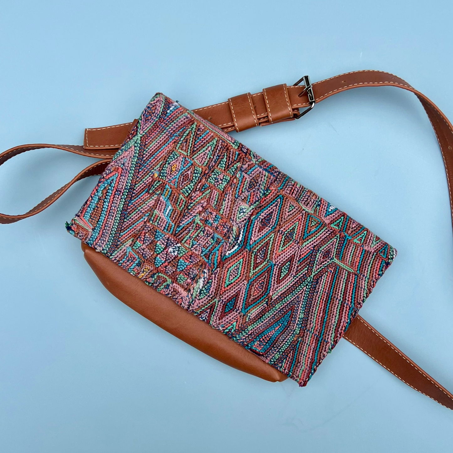 Handwoven Vintage Huipil Belt Bag 4