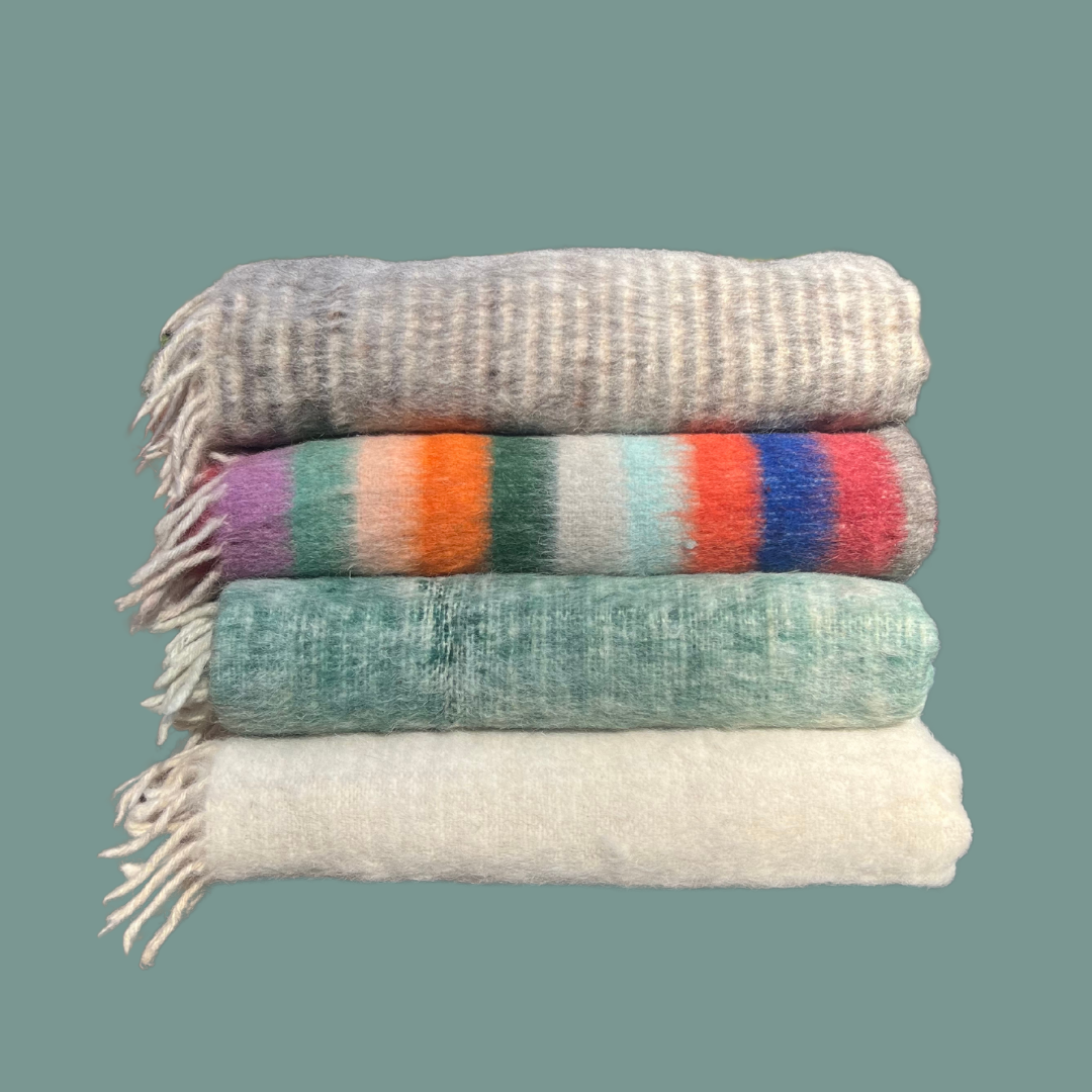 Heirloom Wool Momo Blanket | Cozy, Hot Spring-Felted Throw Handcrafted by Mayan Artisans