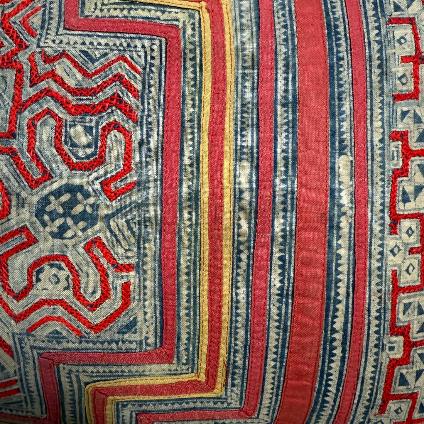 Hmong & Hemp Throw Pillow Cover