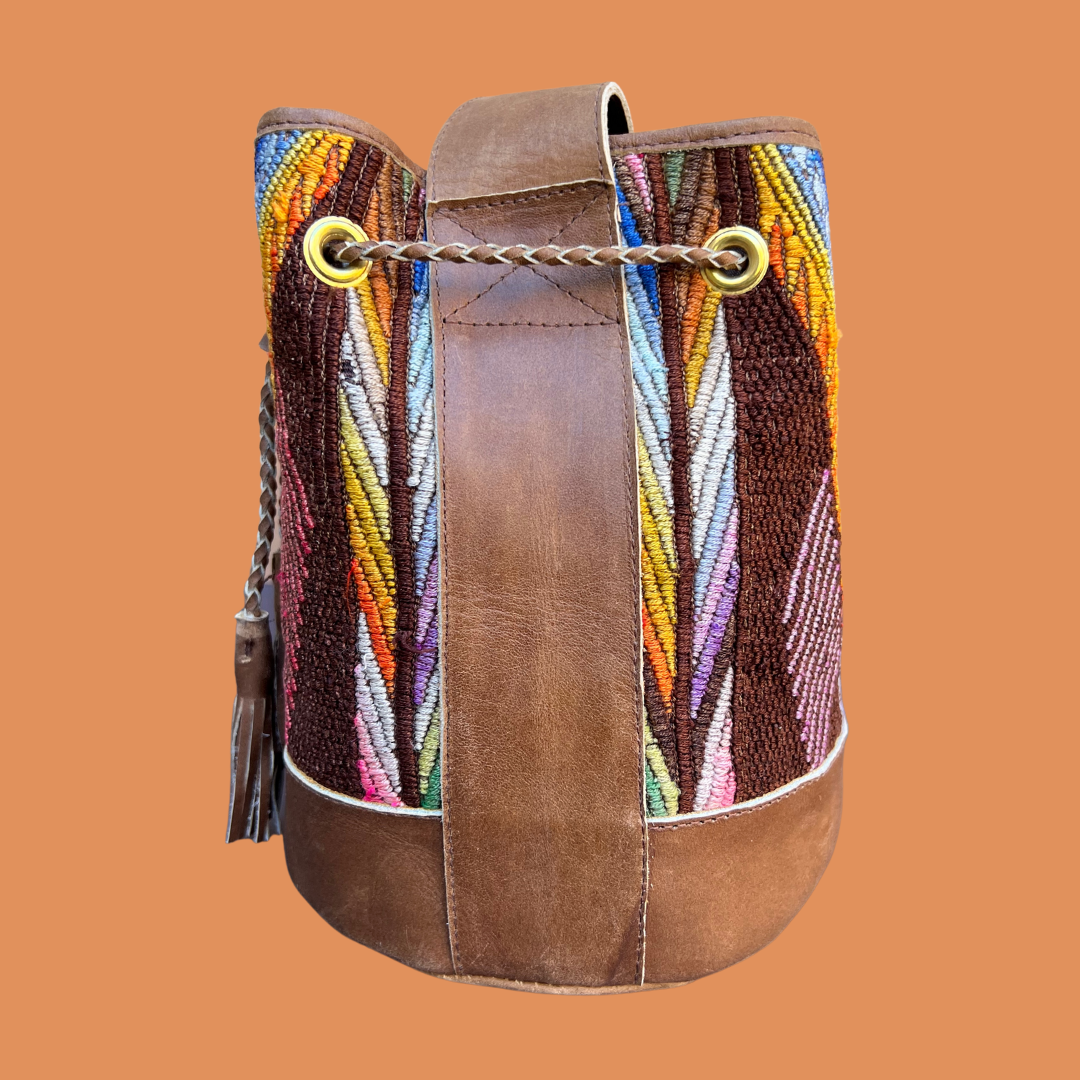 Small Huipil Bucket Bag