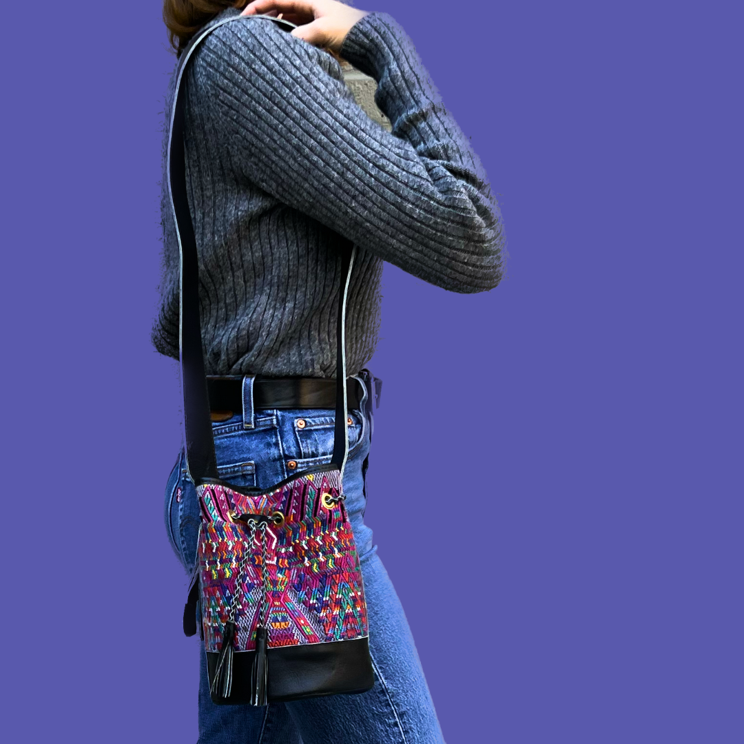 Small Huipil Bucket Bag