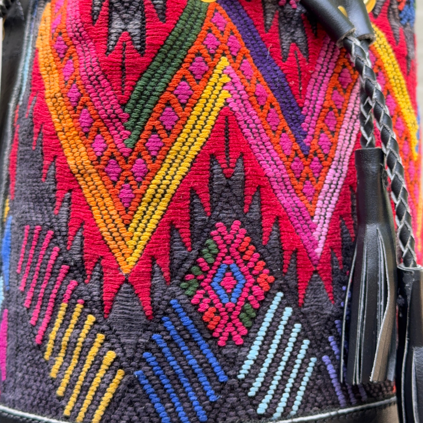 Small Huipil Bucket Bag