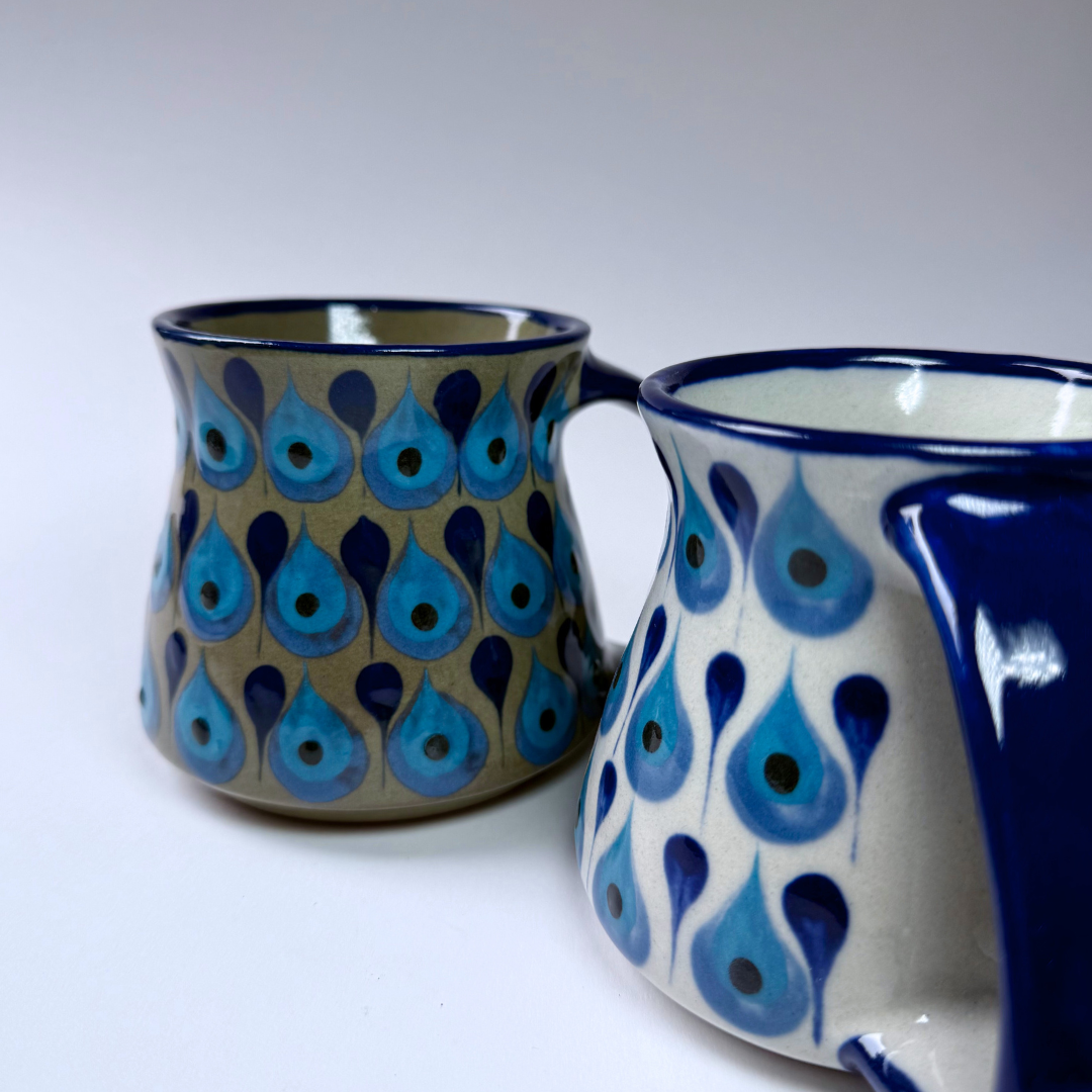 Palopo Jarro Mug (Blue Blue Brown) - 14 oz