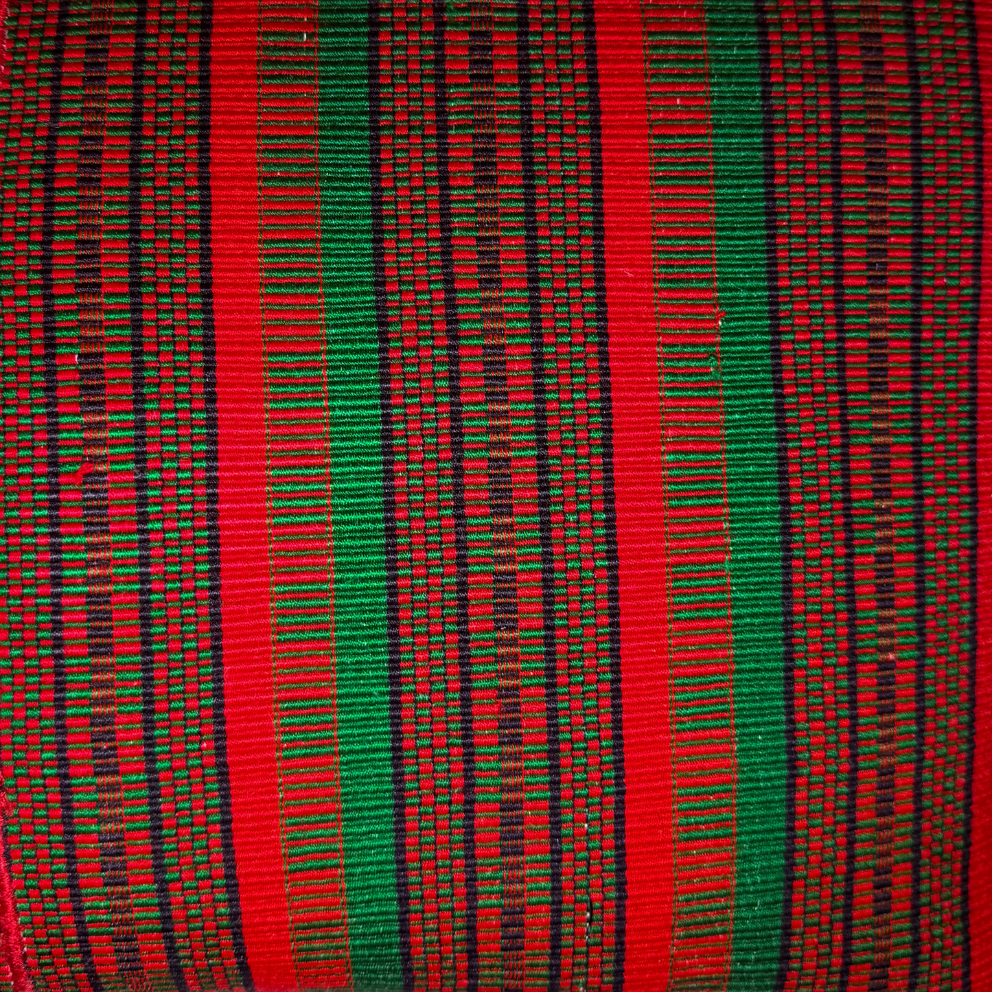 Huipil & Hemp Throw Pillow Cover - Holiday Colors