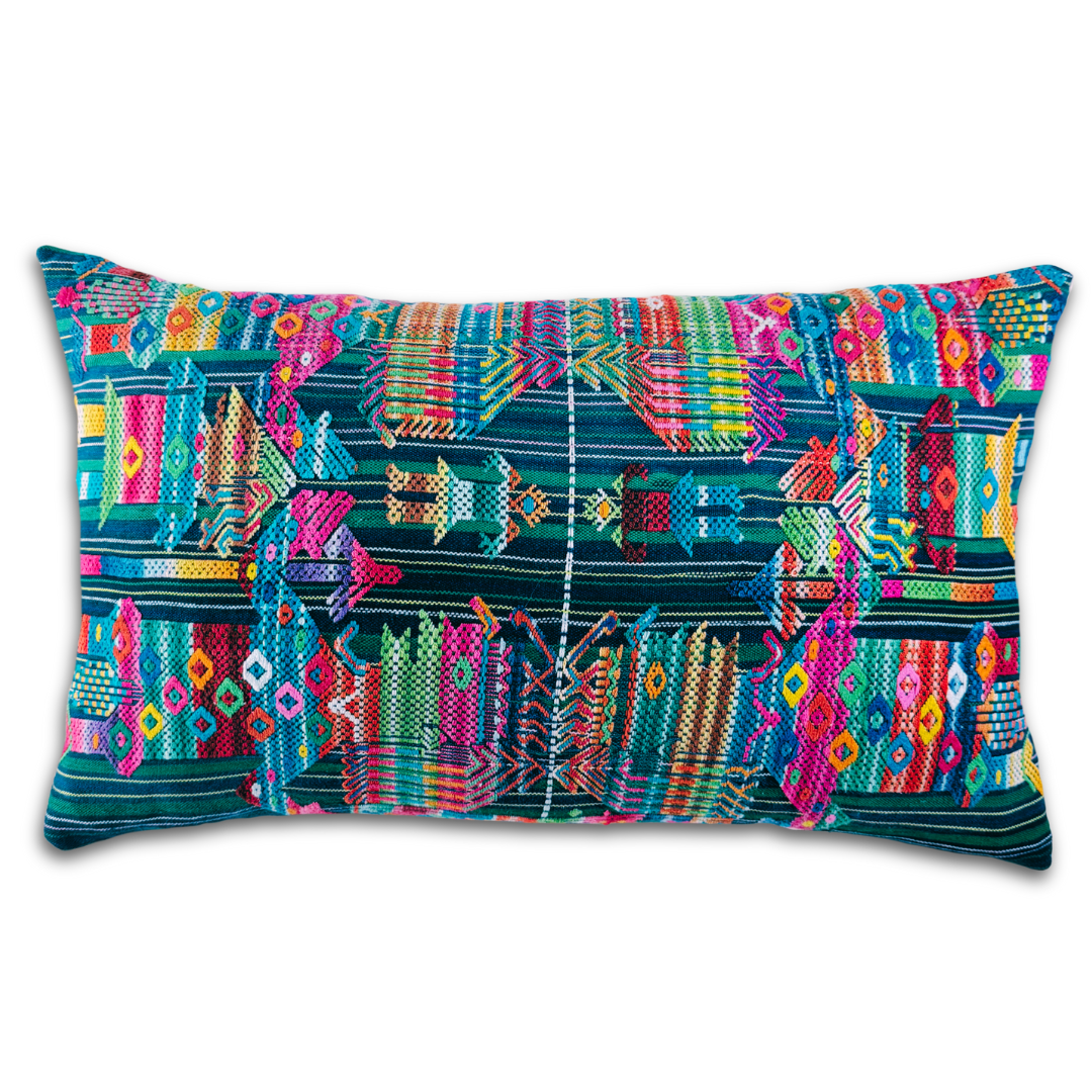 Huipil & Hemp Throw Pillow Cover