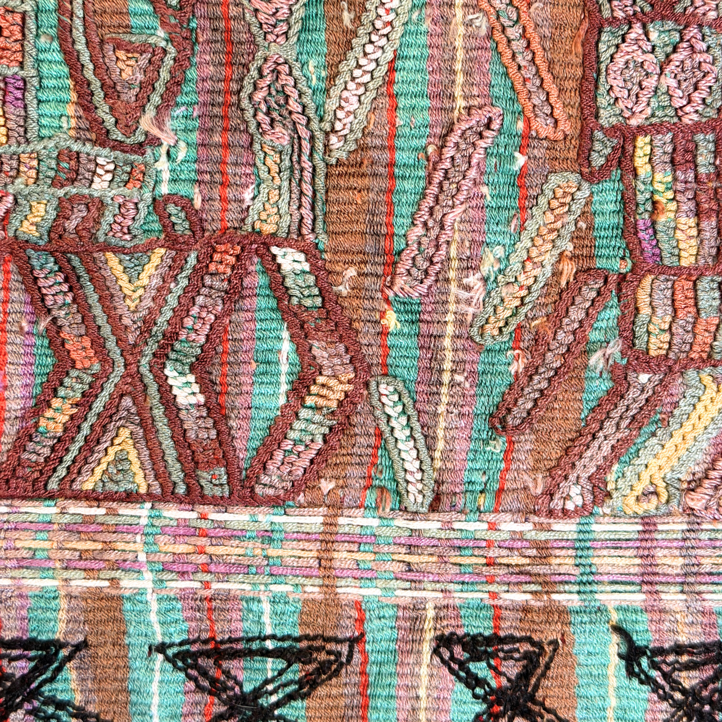 Stretched and Framed Handwoven Textile (Natural Wood Frame)