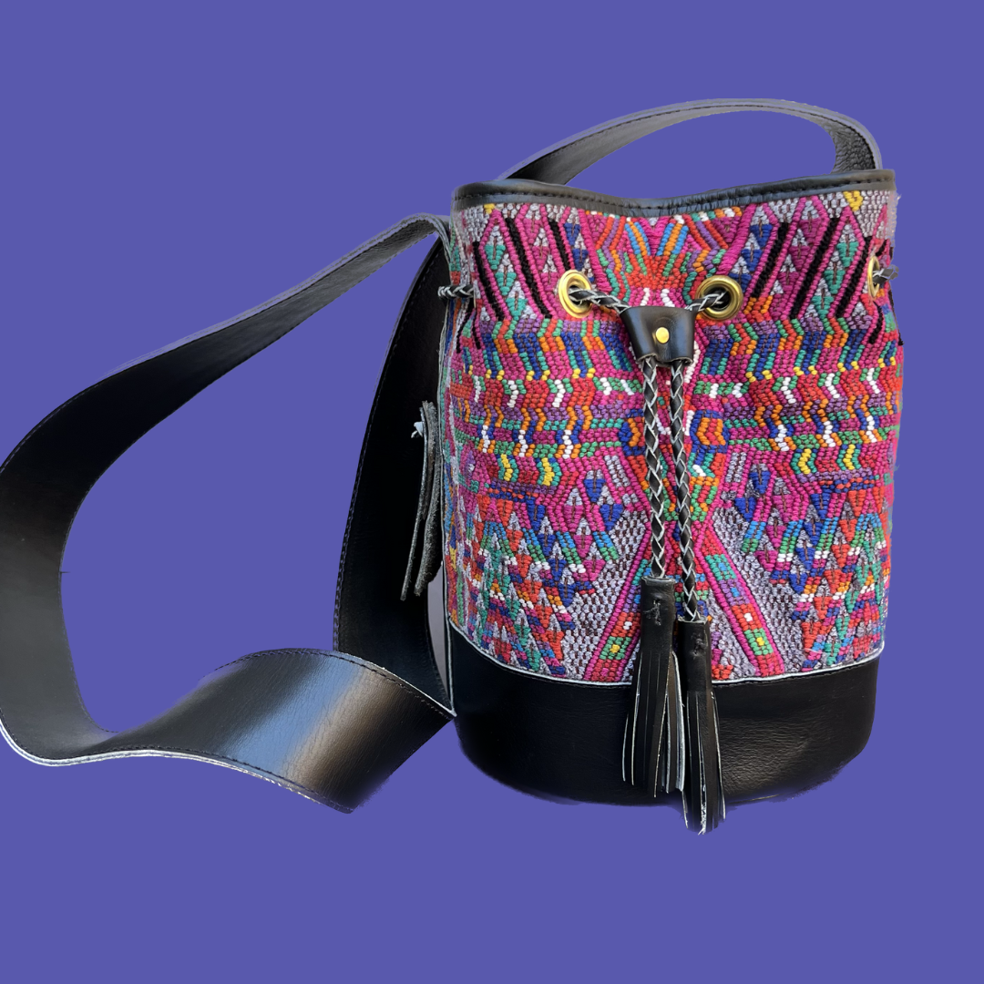 Small Huipil Bucket Bag