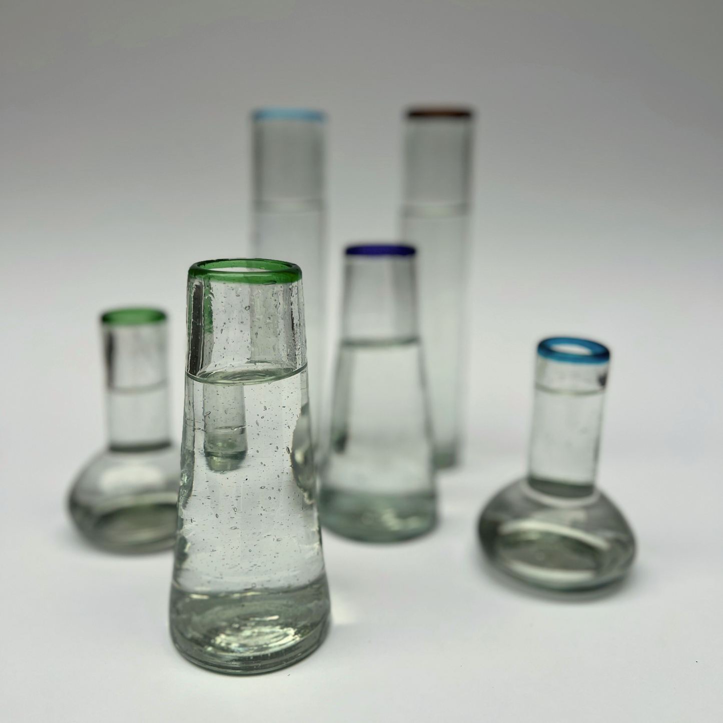 Handblown Glass Volcano Vase