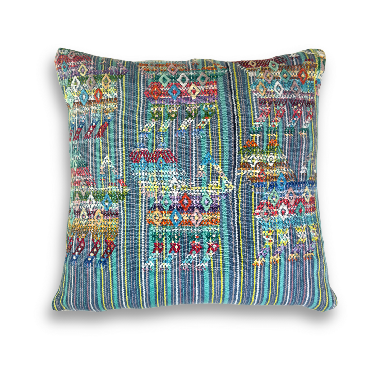 Huipil & Hemp Throw Pillow Cover