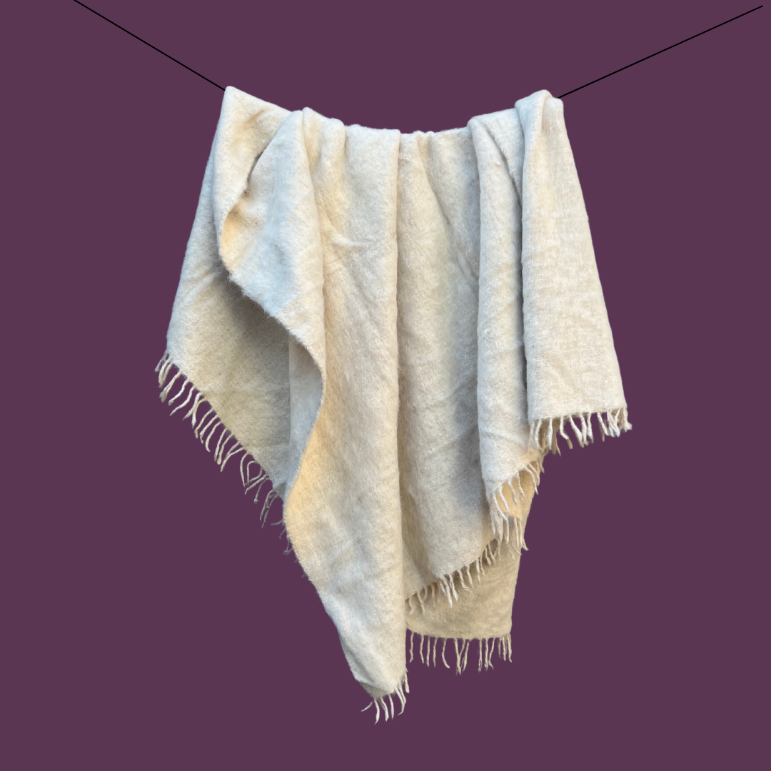 Heirloom Wool Momo Blanket | Cozy, Hot Spring-Felted Throw Handcrafted by Mayan Artisans