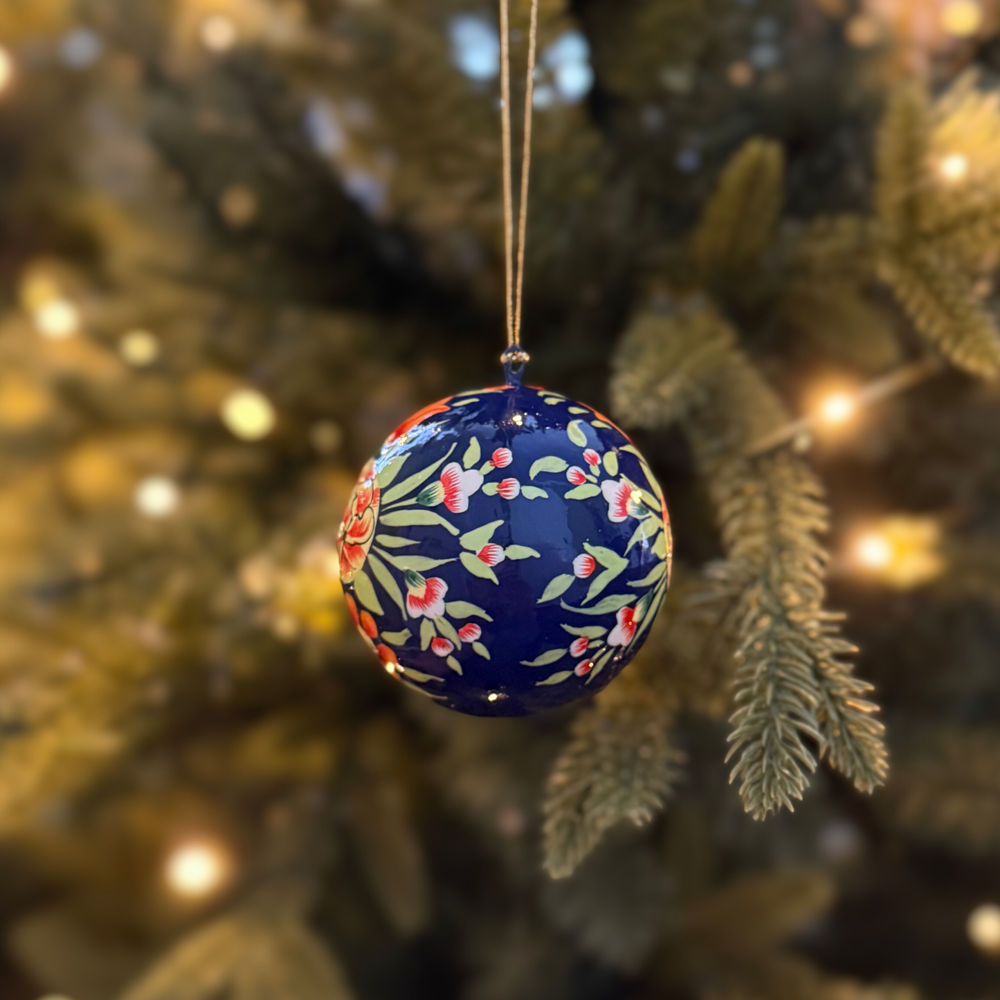 Handpainted Paper Mache Christmas Ornaments from Kashmir – Fair Trade Holiday Decor