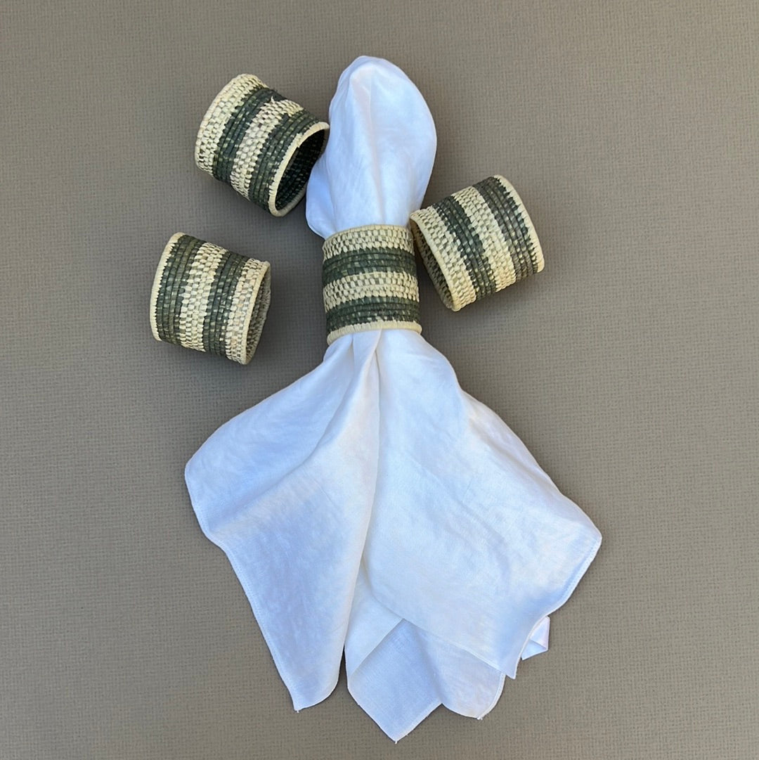 Handwoven Grass Napkin Rings