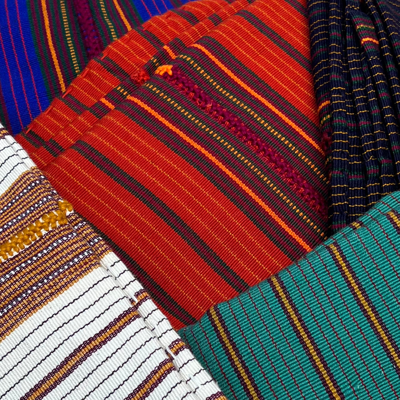 Handwoven Striped Cotton Blanket