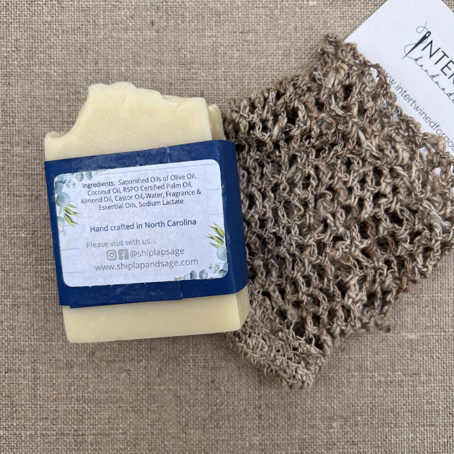 Nettle Soap Bag with Handmade Soap