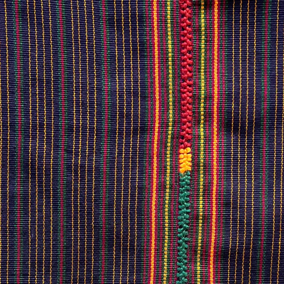 Handwoven Striped Cotton Blanket